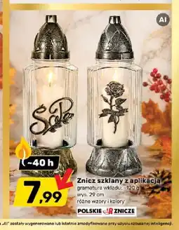 Bricomarche Znicz szklany z aplikacją Polskie Znicze oferta