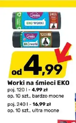 Bricomarche Worki na śmieci Eko 120 l Gosia oferta