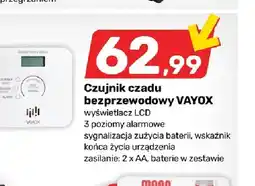Bricomarche Czujnik czadu bezprzewodowy Vayox oferta