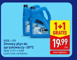ALDI Płyn do spryskiwaczy zimowy Ride + Go oferta