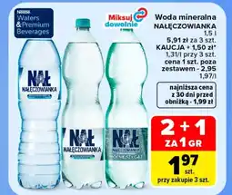 Carrefour Woda mineralna Nałęczowianka oferta