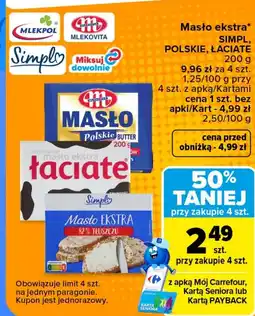 Carrefour Masło Simpl oferta