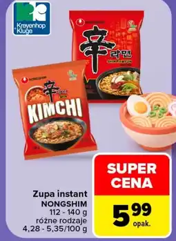 Carrefour Zupka błyskawiczna Nongshim oferta