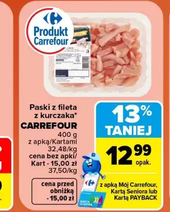 Paski z fileta z kurczaka Carrefour