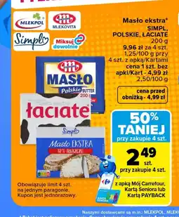 Carrefour Market Masło Łaciate oferta