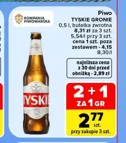 Carrefour Market Piwo Tyskie oferta