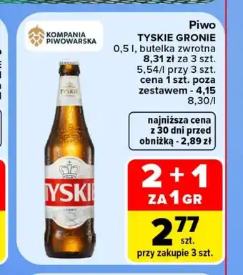 Carrefour Market Piwo Tyskie oferta
