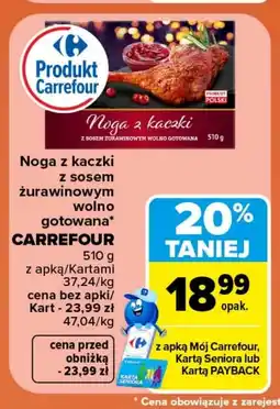 Carrefour Market Noga z kaczki Carrefour oferta