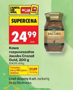 Biedronka Kawa rozpuszczalna Jacobs oferta