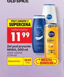 Biedronka Żel pod prysznic Nivea oferta