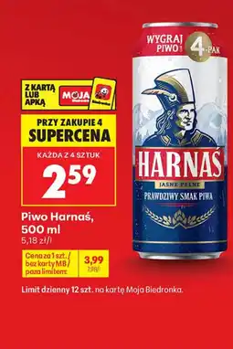 Biedronka Piwo Harnaś oferta