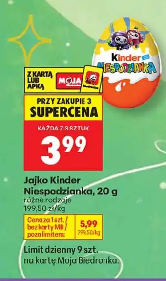 Jajko niespodzianka Kinder