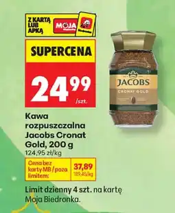 Biedronka Kawa rozpuszczalna Jacobs oferta