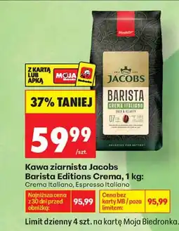Biedronka Kawa ziarnista Jacobs oferta