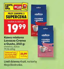 Biedronka Kawa mielona Lavazza oferta