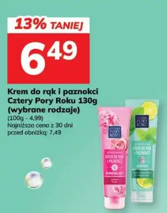 Krem do rąk i paznokci Cztery Pory Roku