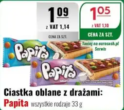 Eurocash Ciastka oblane z drażami: Papita oferta