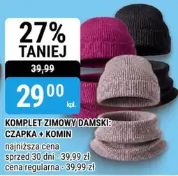 bi1 Komplet zimowy damski: czapka + komin oferta