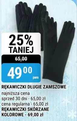 bi1 Rękawiczki długie zamszowe oferta
