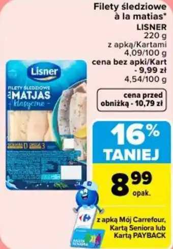 Filety śledziowe à la matjas Lisner