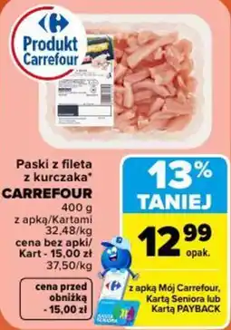 Carrefour Market Paski z fileta z kurczaka oferta