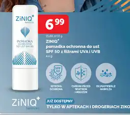 Ziko Dermo Ziniq+ pomadka ochronna do ust SPF 50 UVA i UVB oferta