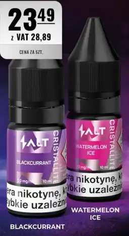 Eurocash Salt Cristallite Blackcurrant oferta