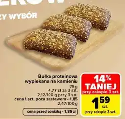 Carrefour Market Bułka proteinowa wypiekana na kamieniu oferta