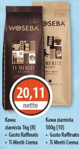 DUO-TES Kawa ziarnista Woseba oferta