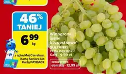 Carrefour Market Winogrona jasne bezpestkowe sultanki oferta