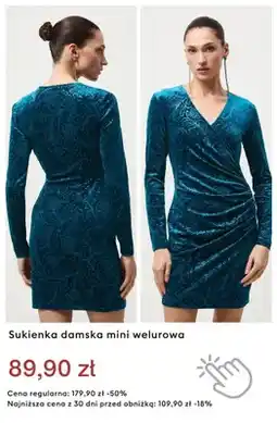 Medicine Sukienka damska mini welurowa oferta