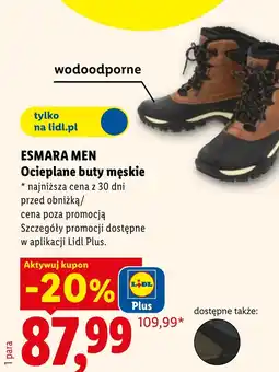 Lidl Buty ocieplane Esmara oferta