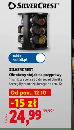 Lidl Stojak na przyprawy SilverCrest oferta
