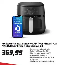 Media Markt Frytkownica beztłuszczowa Philips Ovi NA231/00 z okienkiem oferta
