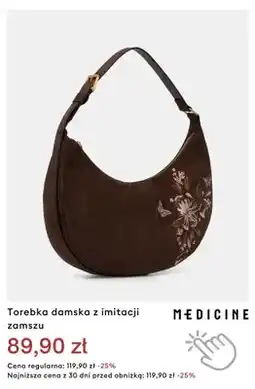 Medicine Torebka damska z imitacji zamszu Medicine oferta
