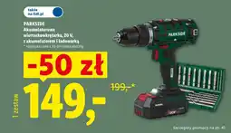 Lidl Akumulatorowa wkrętarka Parkside oferta