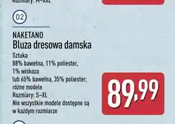 ALDI Bluza dresowa damska Naketano oferta