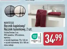 ALDI Ręcznik kąpielowy 70x140 cm Novitesse oferta