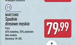 ALDI Spodnie dresowe męskie Naketano oferta