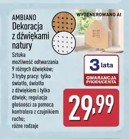 ALDI Dekoracja z dźwiękami natury Ambiano oferta