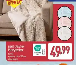 ALDI Puszysty koc 130x170 cm Home Creation oferta