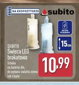 ALDI Świeca LED brokatowa Subito oferta