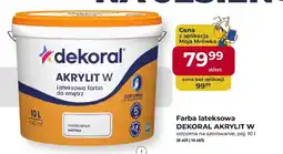 Mrówka Farba lateksowa Dekoral Akrylit W odporna na szorowanie oferta