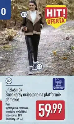 ALDI Sneakersy ocieplane na platformie damskie UP2FASHION oferta