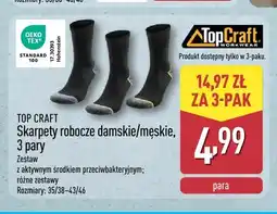 ALDI Skarpety robocze damskie 3-pak Top Craft oferta