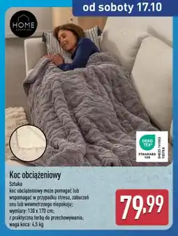 ALDI Koc obciążeniowy 130x170 cm Home Creation oferta
