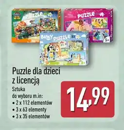 ALDI Puzzle dla dzieci z licencją 2x112 elementów oferta