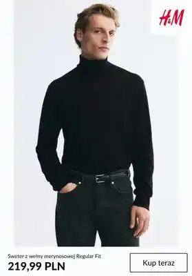 Sweter z wełny merynosowej Regular Fit H & M