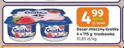 Gama Deser mleczny Gratka truskawka 4-pak oferta
