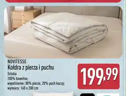 ALDI Kołdra z pierza i puchu 160x200 cm Novitesse oferta